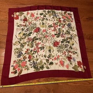 Museum Of Fine Arts Boston Silk Scarf 34 Inch Square Floral